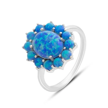Серебряное кольцо с опалом 2.125ct, вес изделия 3,53 гр (2151845)