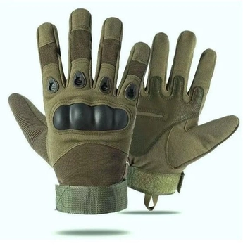 Тактичні повнопалі універсальні рукавички із захистом кісточок D3-PТ359 розмір L