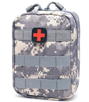Тактическая медицинская сумка под аптечку Серый пиксель А883