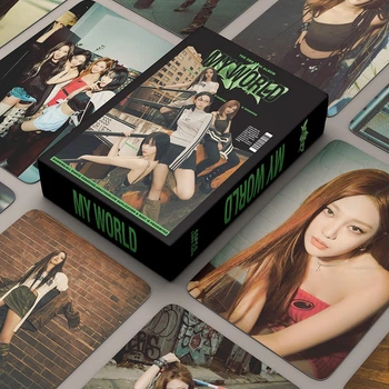 Фотокарточки K-POP lomo card карточки Aespa - My World 2 - 55 шт