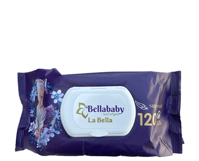 Вологі серветки Babybella Лаванда 120 шт (8683210420114)
