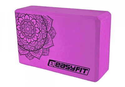 Йога блок EasyFit з візерунком Фіолетовий