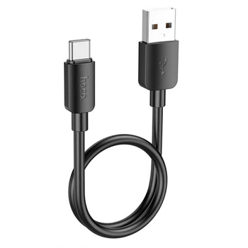 Кабель зарядки HOCO X96 USB to Type-C (PD27W) (3А) (0.25M) швидка зарядка для телефона/смартфона Чорний