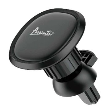 Автотримач для телефону магнітний Avantis AH-533 Magnetic Full Rotatable на дефлектор (магніт) для мобільних пристроїв Android/Apple car holder Чорний