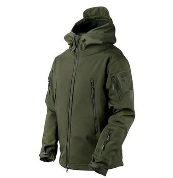 Куртка софтшел Gman Олива Soft Shell на флисе 2XL