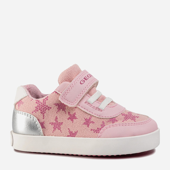 Buty sportowe dziecięce dla dziewczynki na rzepy Geox B021MA-05410-C0514 23 Różowe (8054730327595)