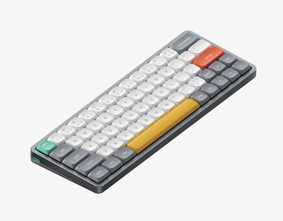 Беспроводная механическая клавиатура Nuphy Air60 V2 / Gateron Low-profile Brown 2.0 / Color - Lunar Gray / Hot-Swappable, RGB, ANSI US