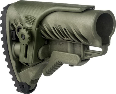 Приклад FAB Defense GLR-16 CP з регульованою щокою для AK AR15 зелений