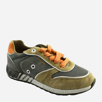 Підліткові шкіряні кросівки для хлопчика Geox J029EB-0NB22-C0623 36 Хакі (8054730464634)