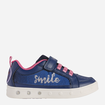 Buty sportowe dziecięce dla dziewczynki na rzepy Geox J258WF-0BCAT-C4268 32 Niebieskie (8050036551269)