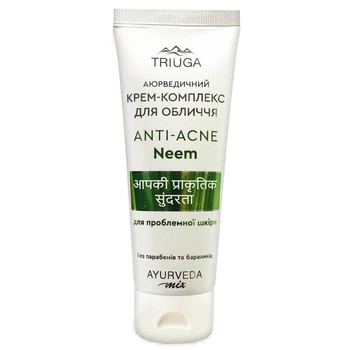 Аюрведический крем-комплекс для проблемной кожи лица ANTI-ACNE Neem Ayurveda Mix Triuga 75 мл