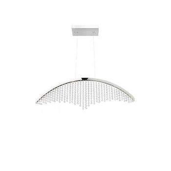 Люстра підвісна світлодіодна HOROZ ELECTRIC "VOYAGER-12" 12W LED 4000К (нейтральне світло), хром
