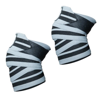 Коленные бинты Gorilla Wear Knee Wraps Gray/Black (250 см, пара)