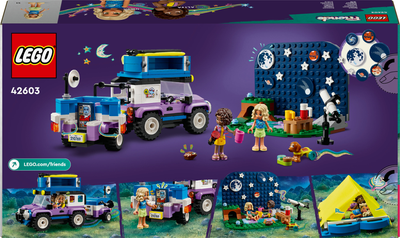 Zestaw klocków LEGO Friends Kamper z mobilnym obserwatorium gwiazd 364 elementy (42603)