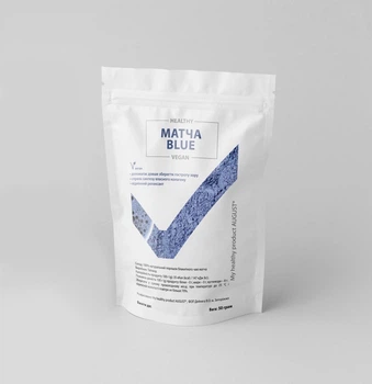 Чай матча "My healthy product AUGUST" блакитна Premium 100г