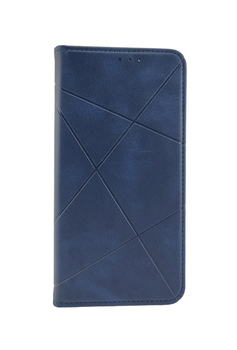Чехол книжка Business Leather для Xiaomi Redmi Note 12 Pro 4G темно-синий