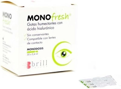 Krople dla oczu Brill Pharma Fresh Mono Moisturising Drops 30 x 0.4 ml (8470001780768)