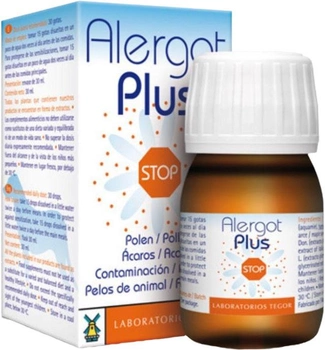 Krople od alergii Laboratorios Tegor Alergot Plus 30 ml (8429007009434)