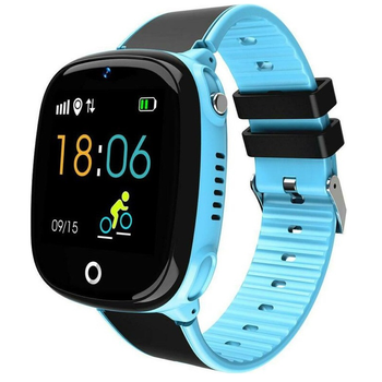 Детские смарт-часы Lemfo HW11 Aqua Plus с камерой и GPS отслеживанием (Синий)