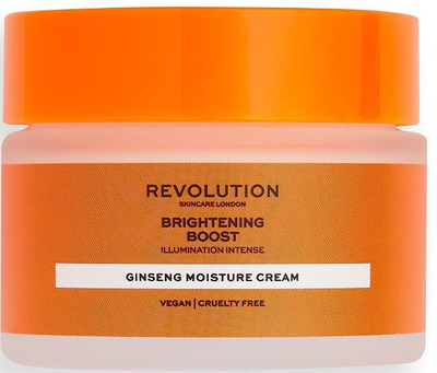 Krem do twarzy Revolution Skincare Brightening Boost Ginseng Moisture Cream rozjaśniający nawilżający 50 ml (5057566262897)