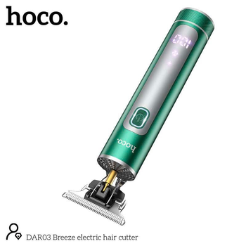 Портативна машинка для стрижки волосся HOCO DAR03 Breeze Electric Hair Cutter 90min Green