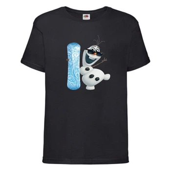 Футболка детская Холодное сердце 003 (Frozen) черная (FRH blc 003) 116 см