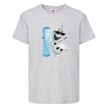 Футболка детская Холодное сердце 003 (Frozen) серая (FRH gr 003) 104 см