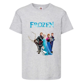 Футболка детская Холодное сердце 006 (Frozen) серая (FRH gr 006) 128 см