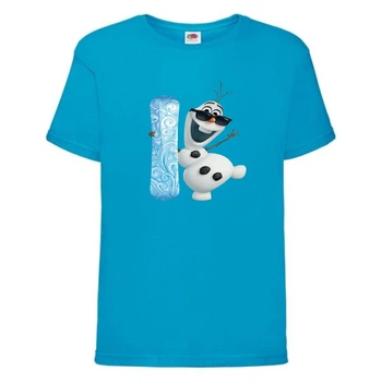 Футболка детская Холодное сердце 003 (Frozen) синяя (FRH blu 003) 116 см