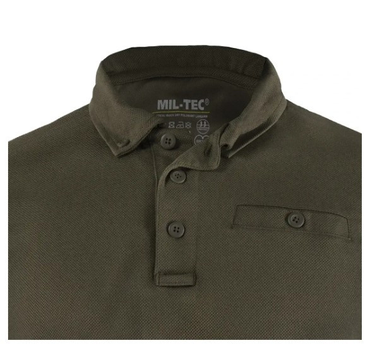 Тактическая Рубашка Поло Mil-Tec Tactical Quickdry D/R Олива 10962001-М
