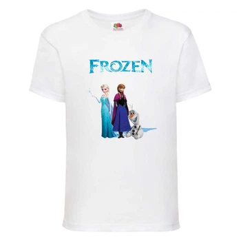 Футболка детская Холодное сердце 004 (Frozen) белая (FRH wh 004) 104 см