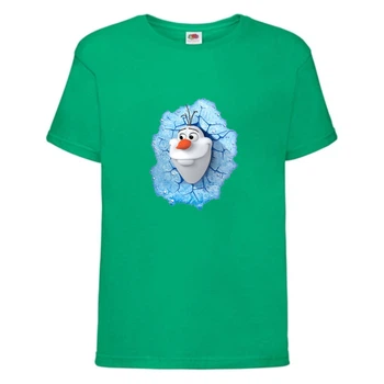 Футболка детская Холодное сердце 002 (Frozen) зеленая (FRH grn 002) 116 см