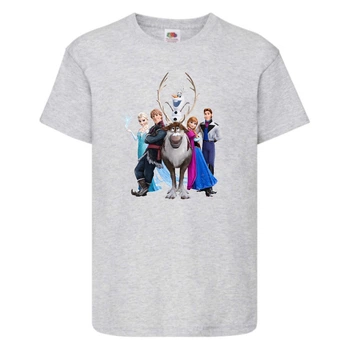 Футболка детская Холодное сердце 007 (Frozen) серая (FRH gr 007) 116 см