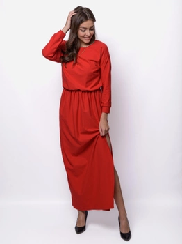 Sukienka maxi damska MODAGI A27 L/XL Czerwona (5904996500924)