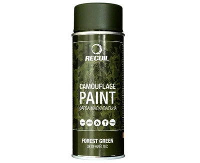 Маскировочная аэрозольная краска Recoil 400мл (зелёный лес)
