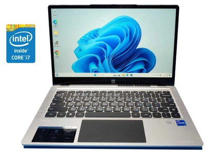 Ультрабук Gateway 14.1 Ultra Slim GWTC71427-SL / 14.1" (1920x1080) IPS Touch / Intel Core i7-1255U (10 (12) ядер по 3.5 - 4.7 GHz) / 8 GB DDR4 / 512 GB SSD / Intel Iris Xe Graphics / WebCam / Win 11 Home б/у