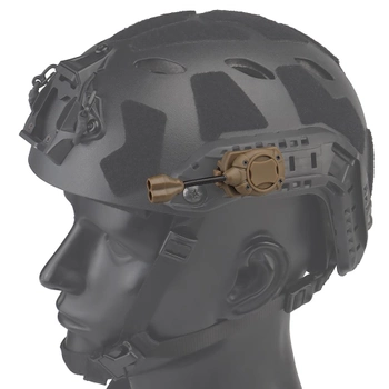 Фонарь MPLS на каску шлем Wosport LT-10 Койот (2 LED) (151680)