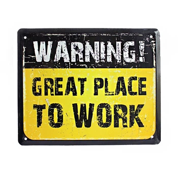 Металлическая табличка «Great place to work»