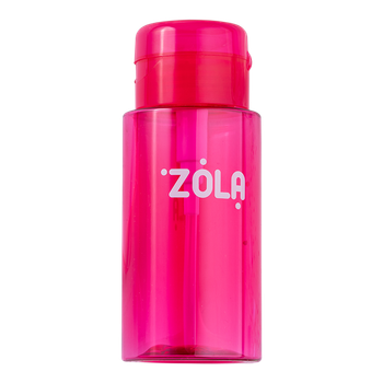 Емкость пластиковая для жидкости с помпой-дозатором Zola розовая