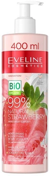 Krem do ciała Eveline Bio Organic 99% Natural Strawberry Moisturising & Smoothing Body Yoghurt 400 ml (5901761987164)