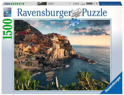 Puzzle Ravensburger Widok na Cinque Terre 1500 elementów (4005556162277)