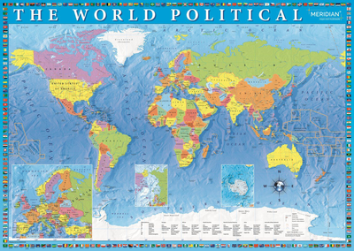 Puzzle Trefl Polityczna mapa świata 2000 elementów (5900511270990)