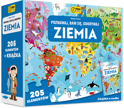 Puzzle Wilga play Ziemia. Poznawaj baw się odkrywaj 205 elementów (9788328098510)