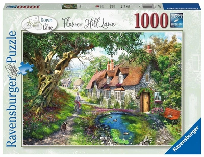 Puzzle Ravensburger Droga wśród wzgórza kwiatów 1000 elementów (4005556167777)