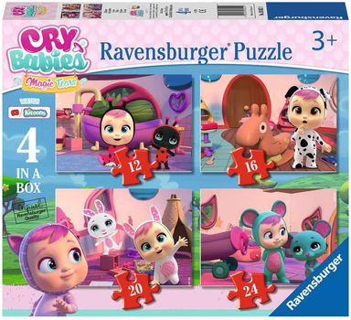 Zestaw puzzle Ravensburger 4w1 Cry Babies 72 elementy (4005556030521)
