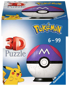 3D Puzzle Ravensburger Pokemon Master Ball 54 elementy (4005556115648)