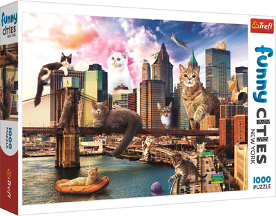 Puzzle Trefl Koty w Nowym Jorku 1000 elementów (5900511105957)