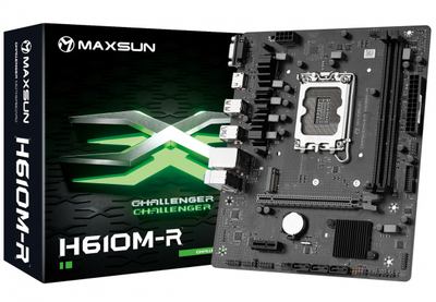 Материнская плата Maxsun Challenger h610m-r (s-1700, h610, ddr4)