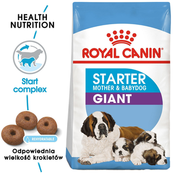 Sucha karma Royal Canin Giant dla szczeniąt olbrzymich ras w okresie odsadzania do 2 miesiąca życia 1 kg (3182550778817)