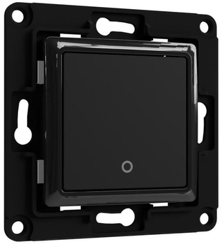 Włącznik światła Shelly "Wall Switch 1" jednoprzyciskowy czarny (3800235266168)